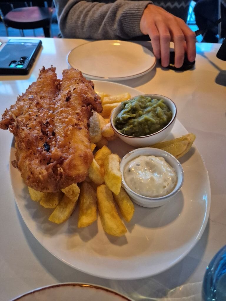 Fish and Chips in Leith, edinburgh, bei Newhaven Fishmarket