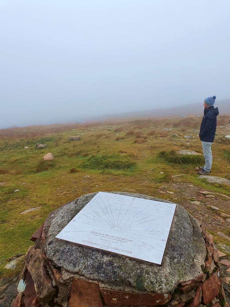 Bealach na Ba Highlands Nebel