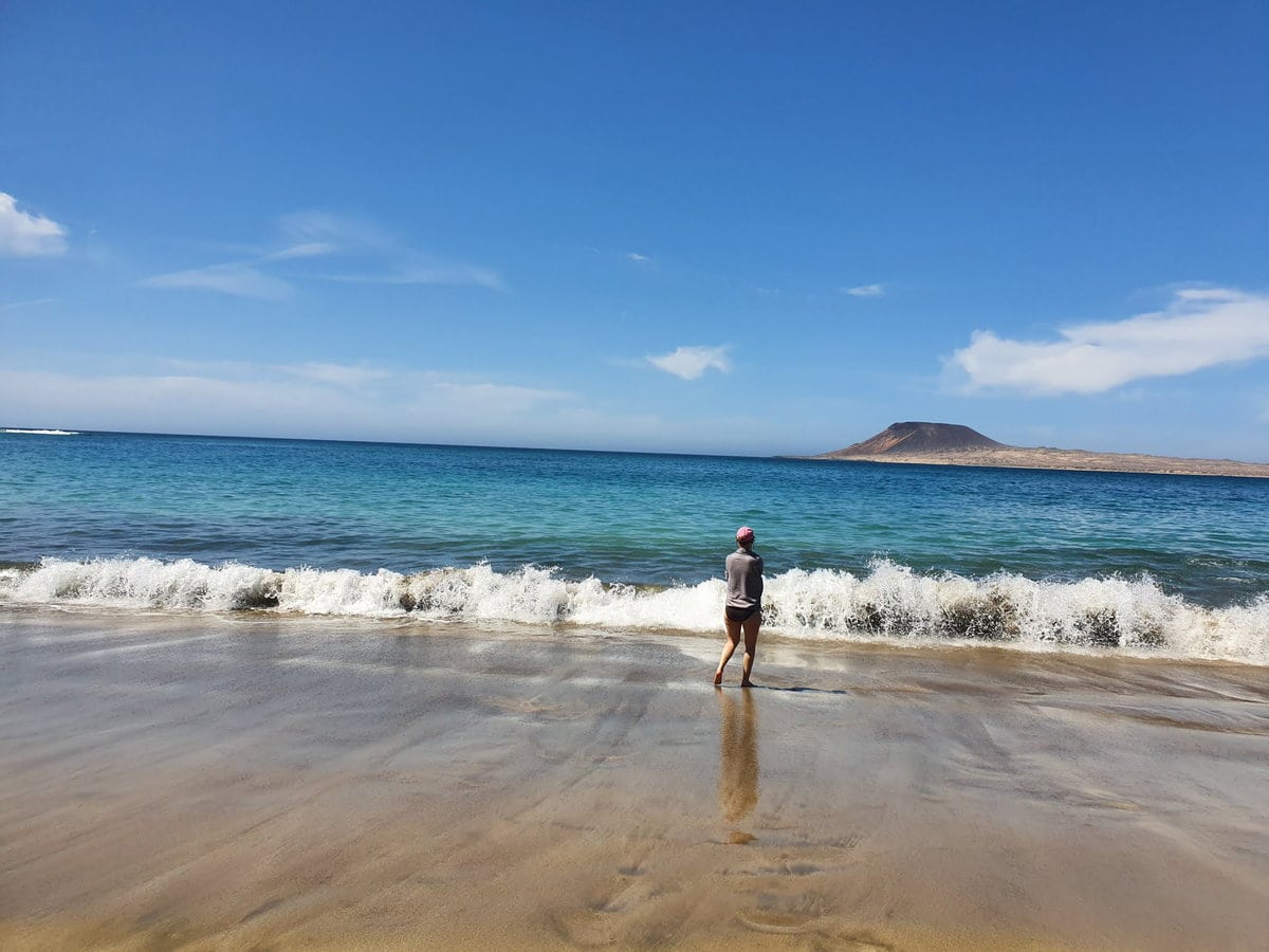 Atlantik am Playa del Risco, das Baden ist hier wegen der starken Strömung riskant