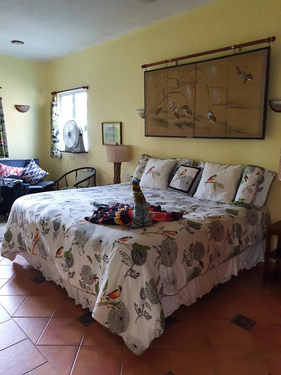 2x2 Meter Bett in Apartment in Akumal, Mexiko