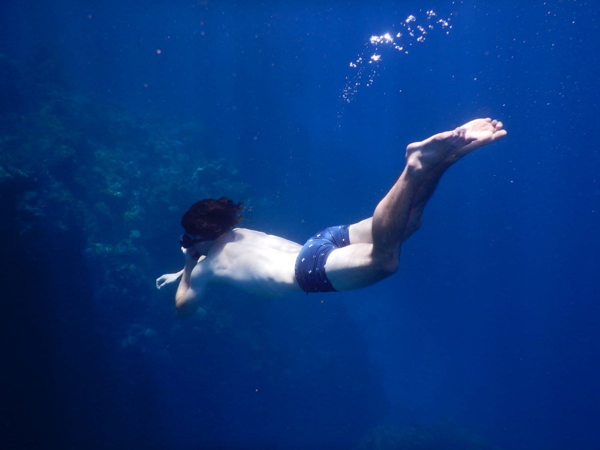 Apnoe tauchen vor Cozumel