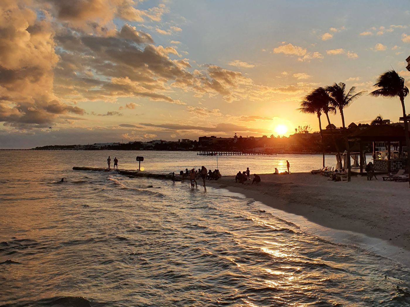 Sonnenuntergang in Playa del Carmen