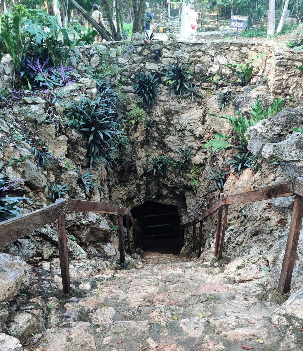 Eingang zur Cenote Palomitas