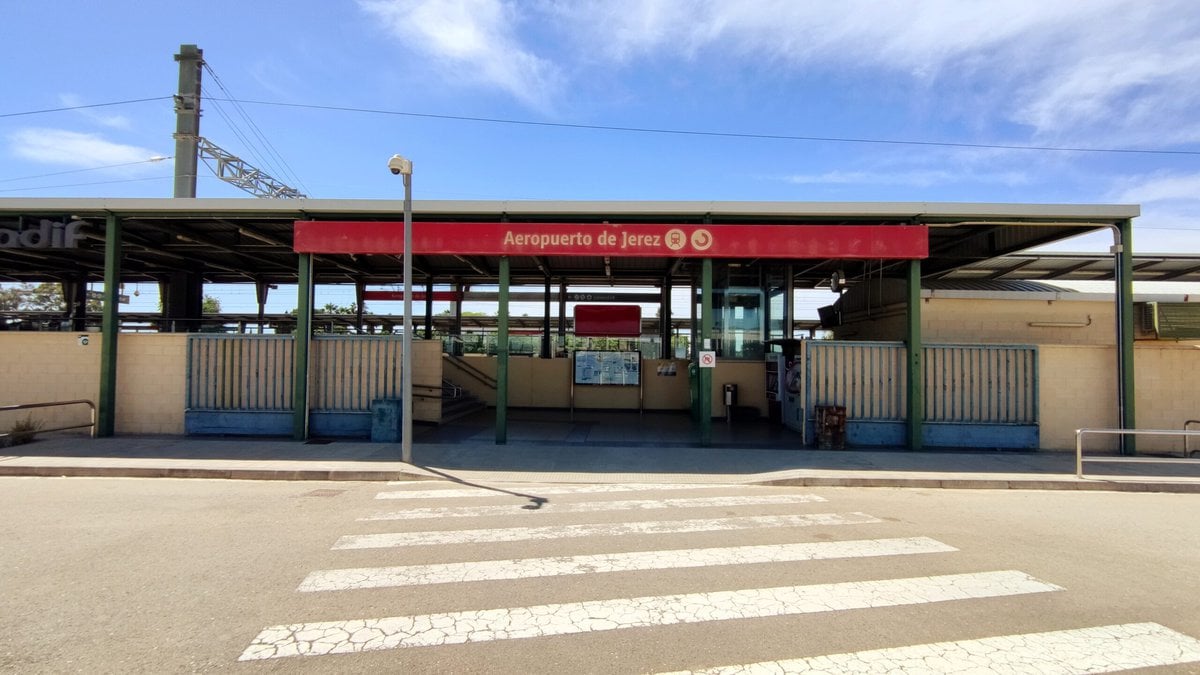 Bahnhof am Flughafen Jerez de la Frontera