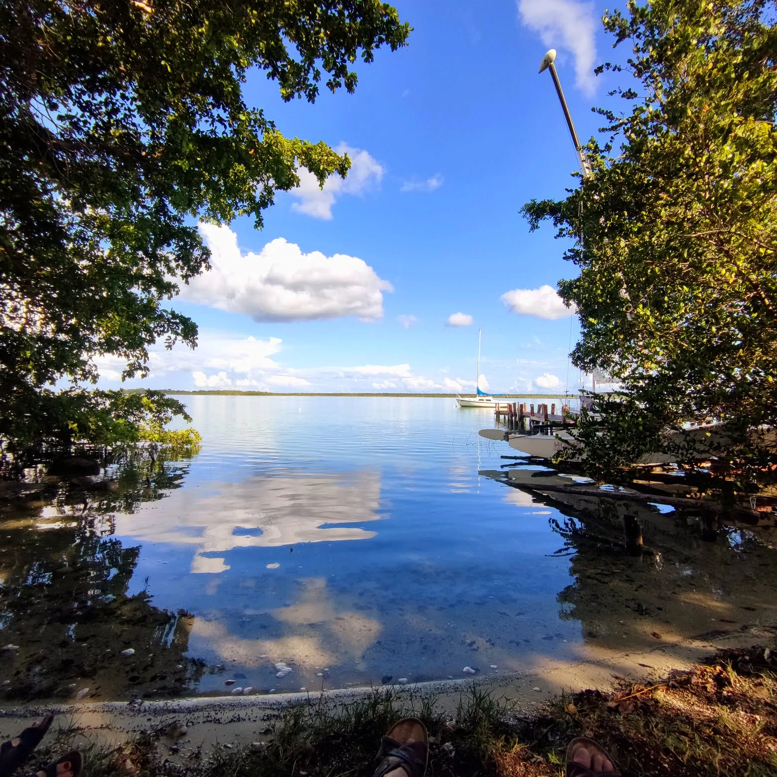 Campingplatz am See in Bacalar
