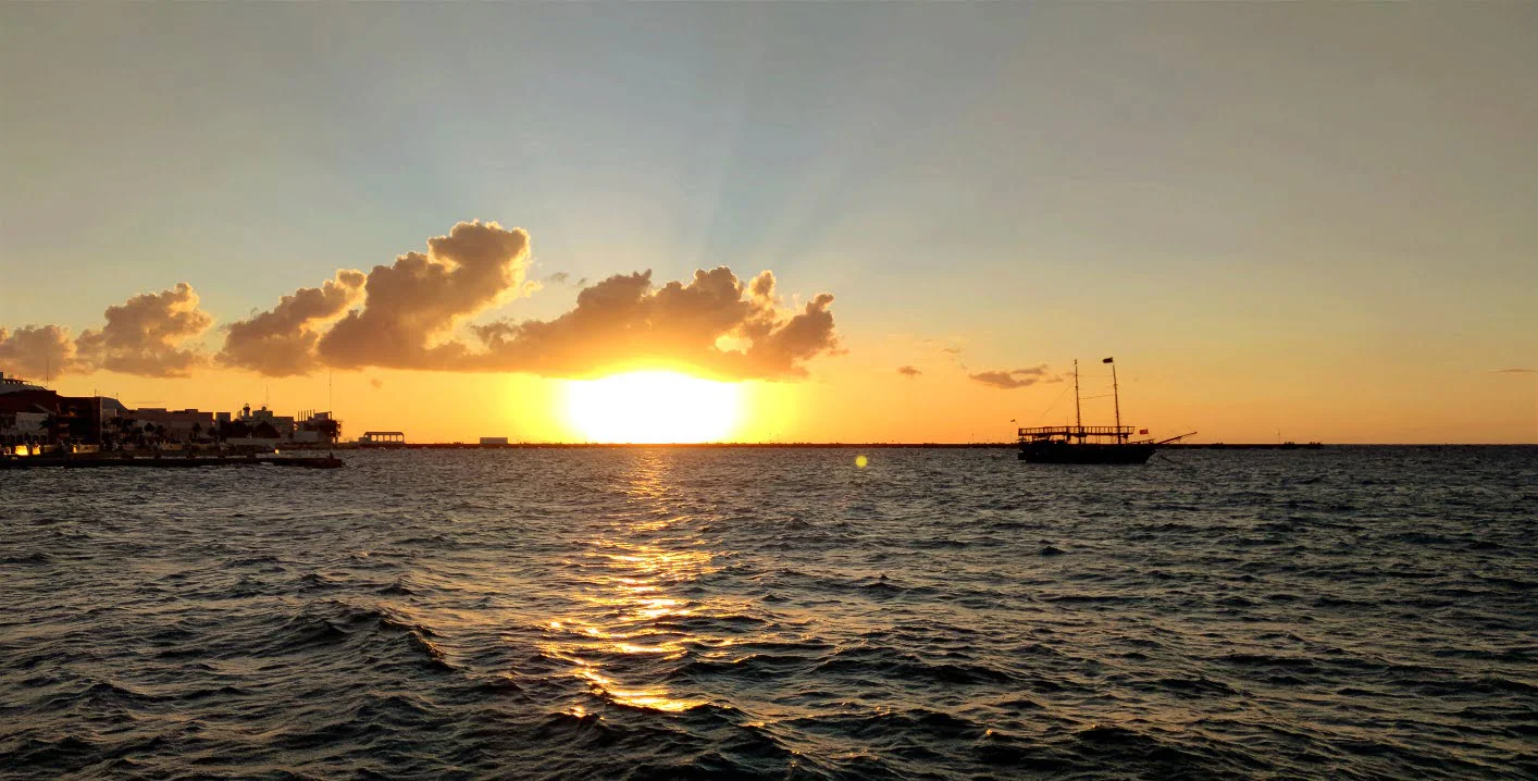 Sonnenuntergang auf Cozumel - Bester Spot