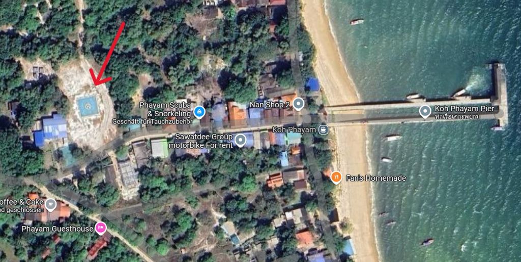 Helikopter-Landeplatz Koh Phayam