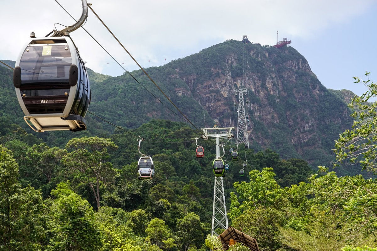 Sky Cab Cable Car auf Langkawi