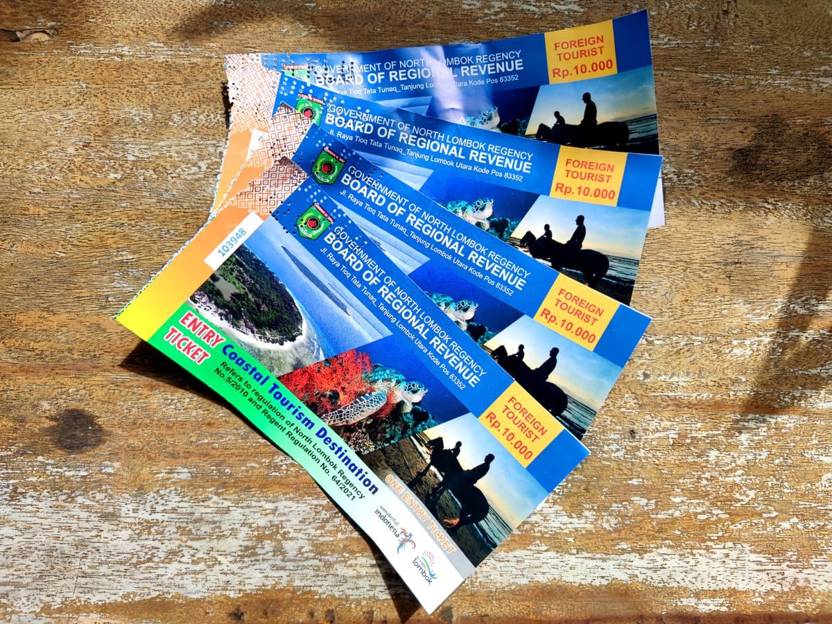Voucher für Hafengebühren auf den Gili Inseln