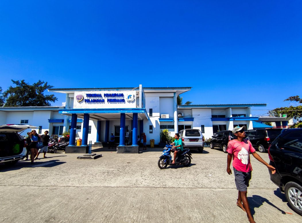 Ticket Haus im Hafen von Bangsal auf Lombok