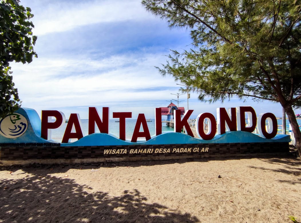 Schild "Pantai Kondo"