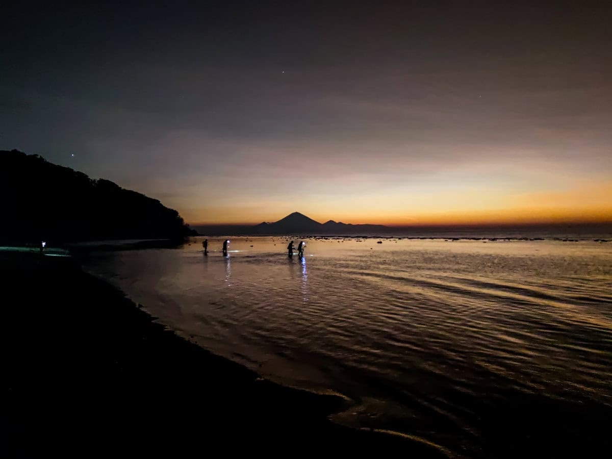 Lombok bei Sonnenuntergang