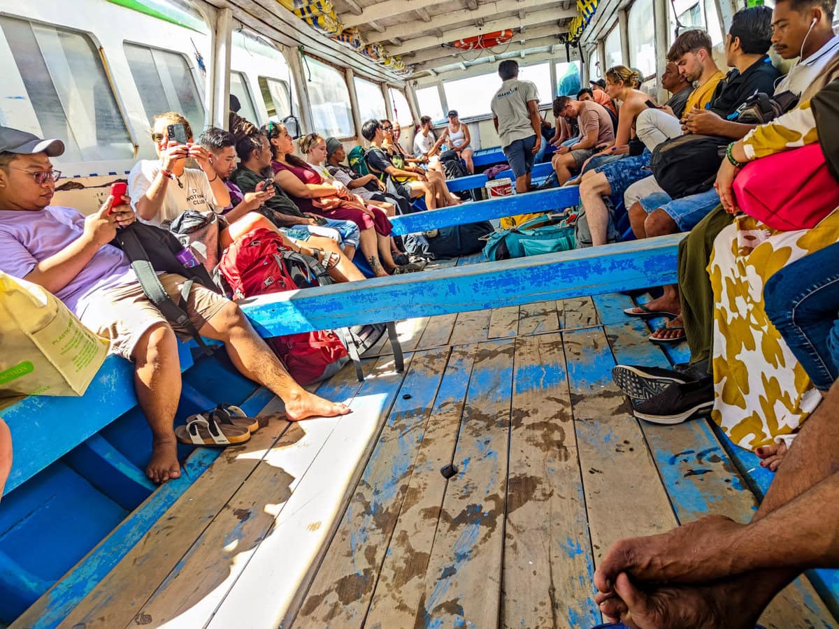 Public Boat von Gili Trawangan nach Lombok