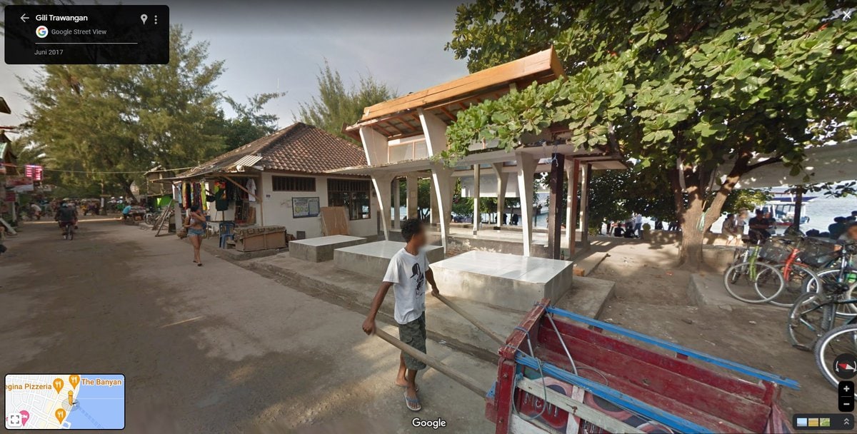 Ticket Verkaufs Schalter auf Gili Trawangan für die öffentlichen Boote nach Lombok