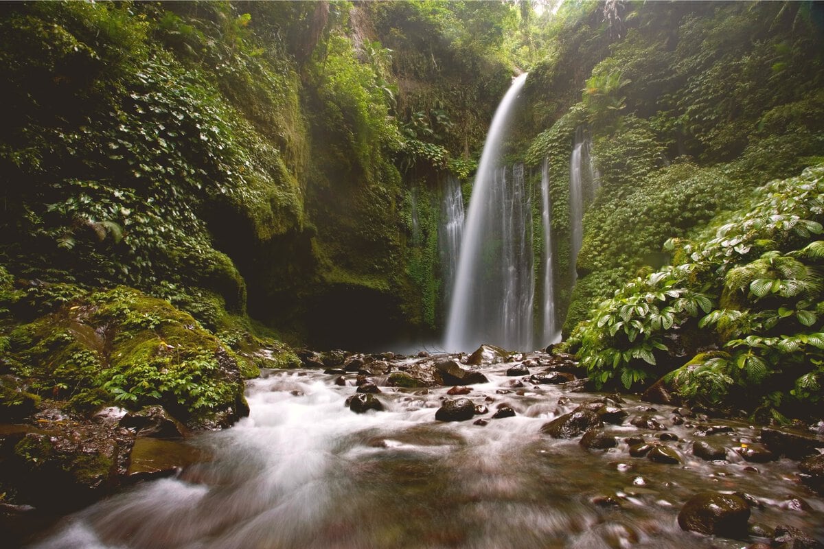 Wasserfall Tiu Kelep auf Lombok