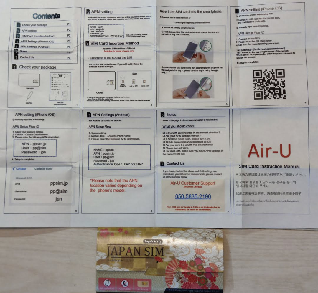 Anleitung zum Aktivieren einer japanischen SIM Karte von Japan SIM