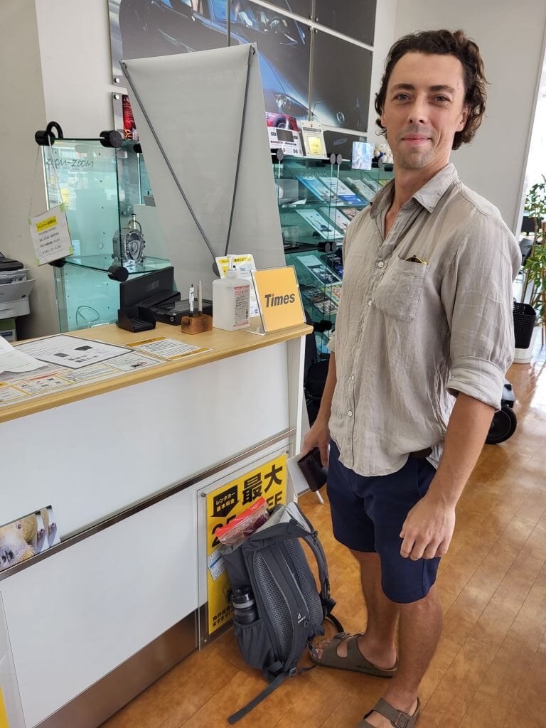 Mietwagen abholen in Japan