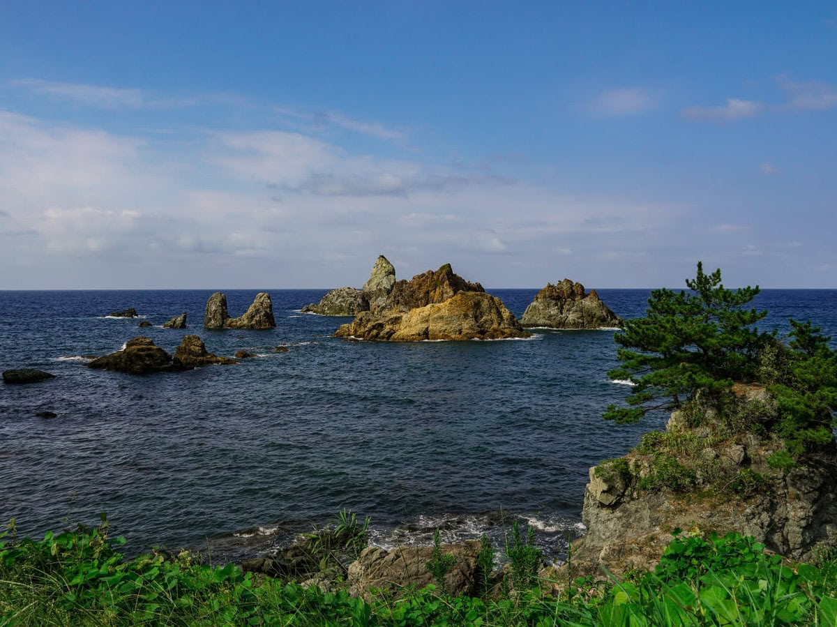 Küste von Tajima in Japan