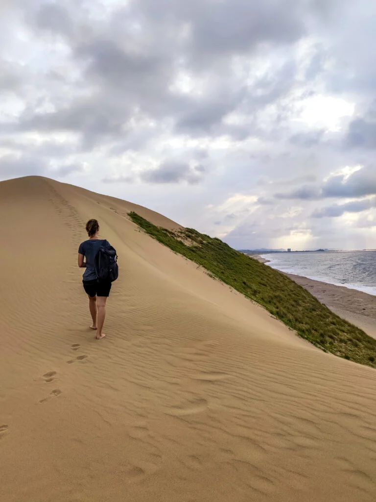 Laufen auf den Tottori Sand Dunes