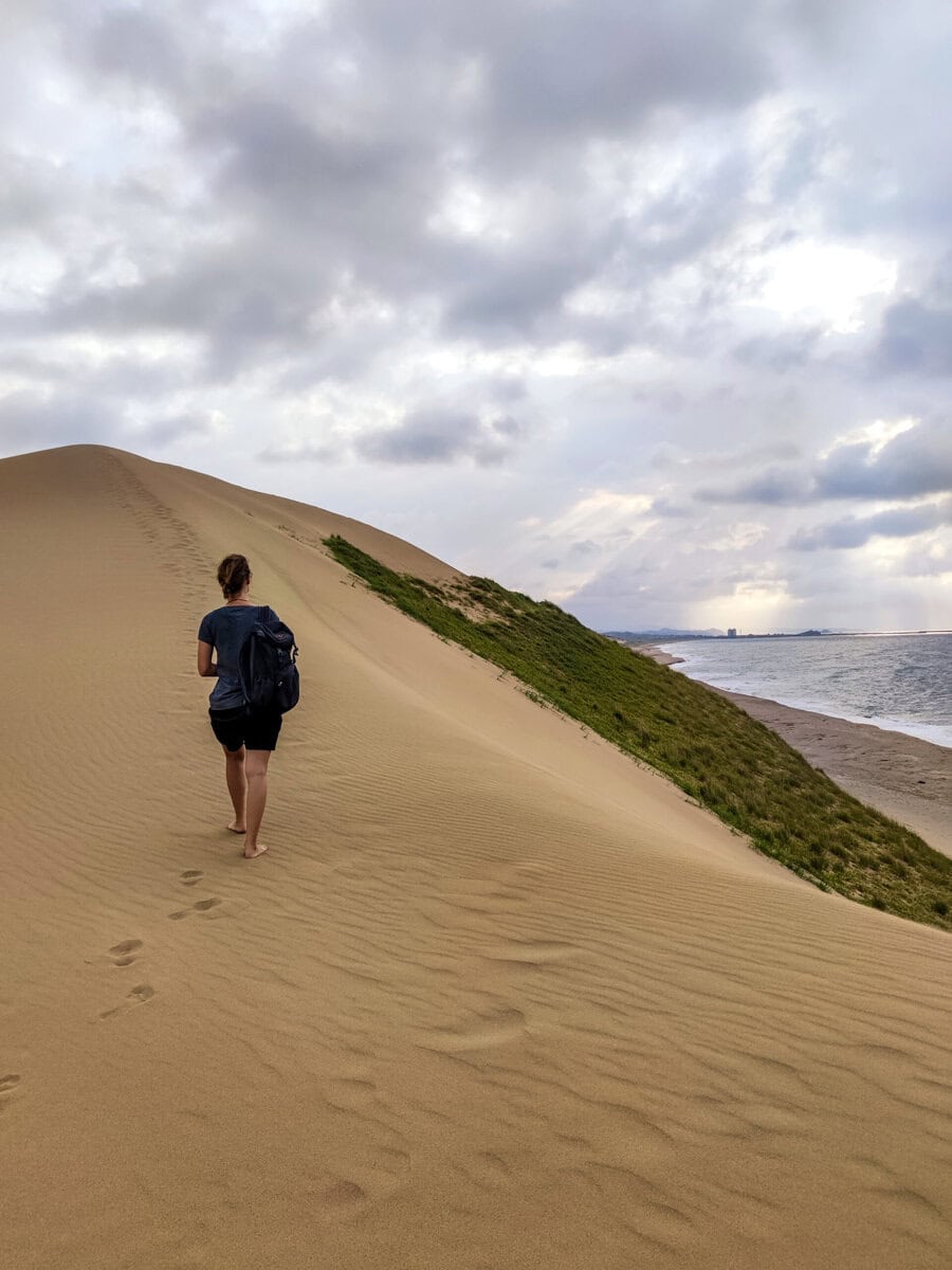 Laufen auf den Tottori Sand Dunes