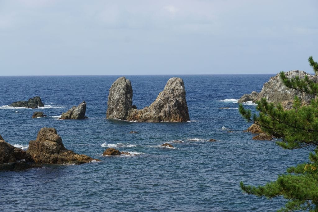 Küste von Tottori in Japan