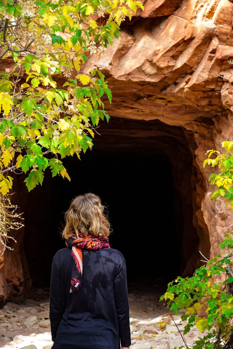 Geheimer Tunnel im Zion Nationalpark