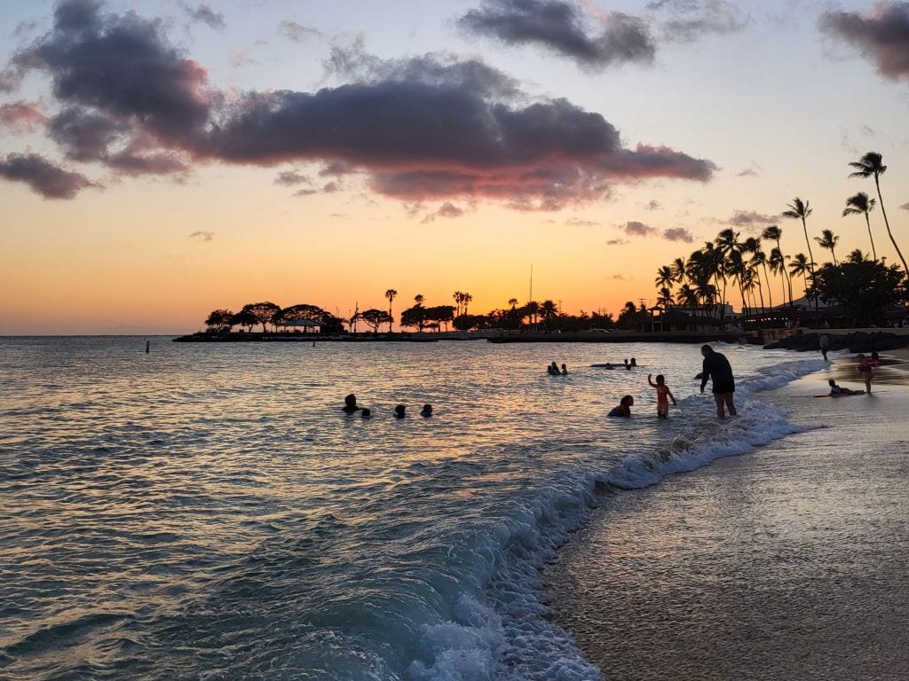 Sonnenuntergang auf Hawaii
