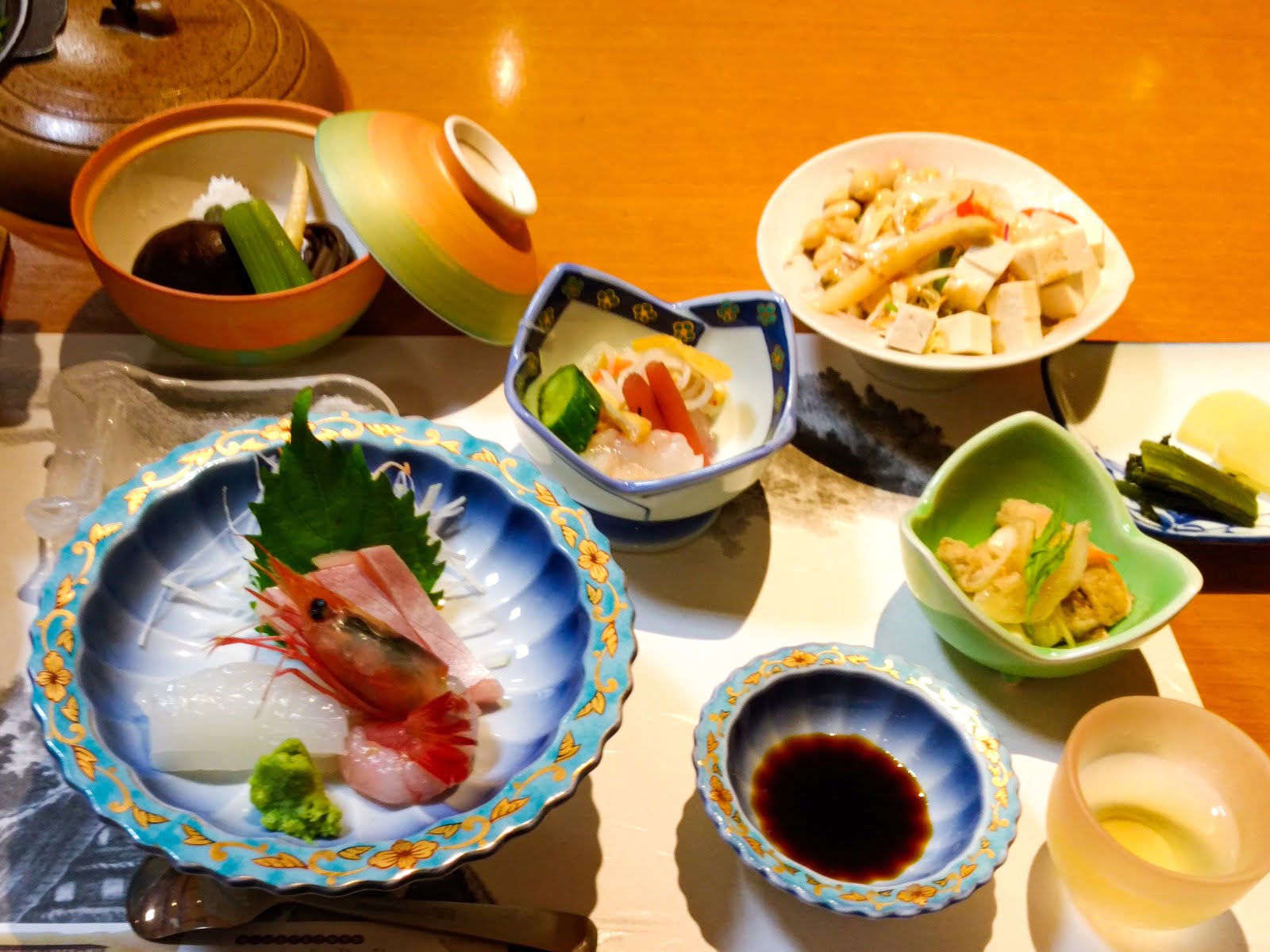 Traditionelles Kaiseki-Menü in Japan