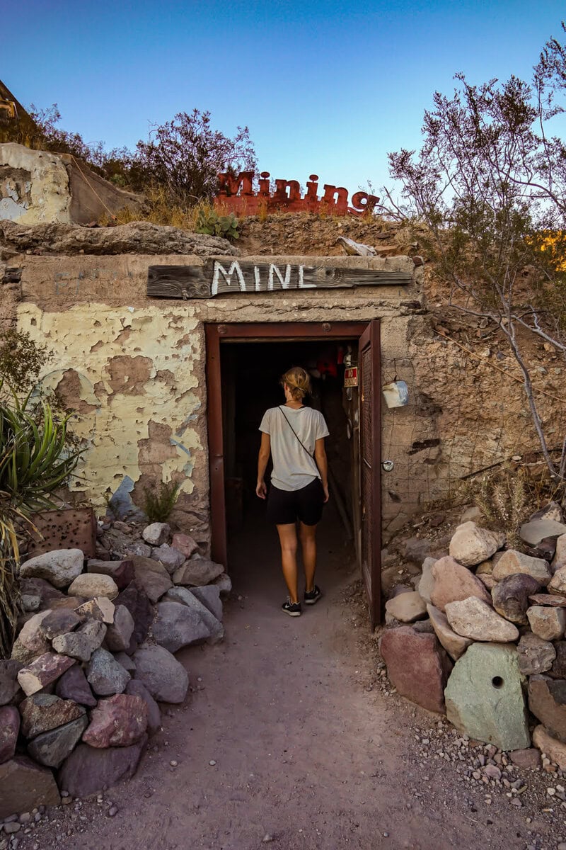Stillgelegte Goldmine in Oatman, Arizona
