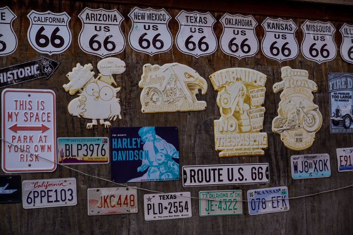 Route 66 in Oatman, Kalifornien, USA