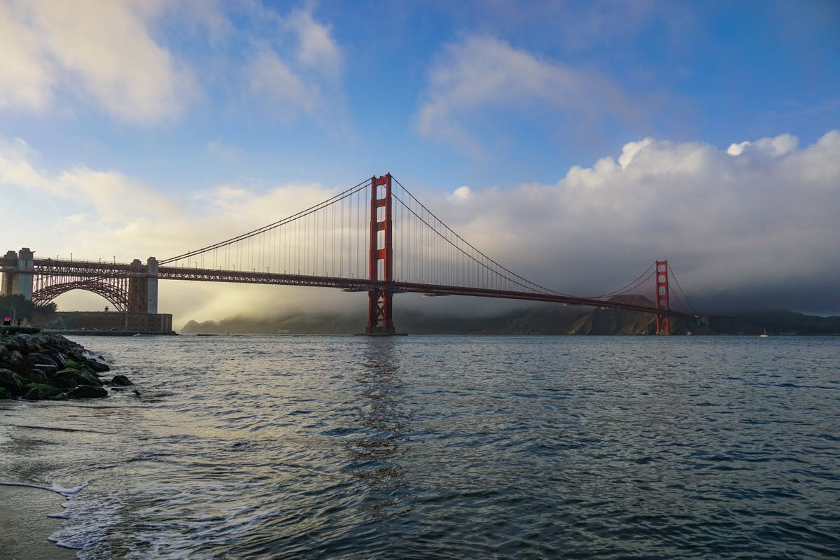 Aussichtspunkt auf die Golden Gate Bridge