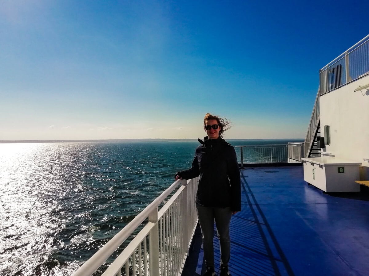 Auf der Fähre von Amsterdam nach Newcastle für Weiterfahrt nach Schottland