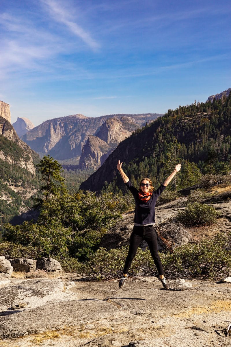 Geheimer Viewpoint für den Tunnel View im Yosemite Nationalpark