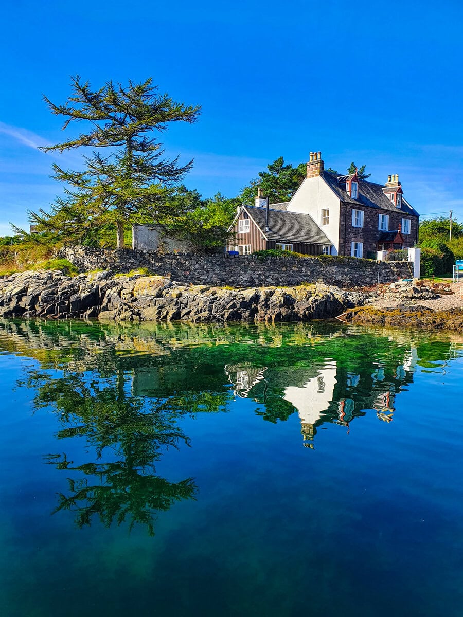 Plockton in den Highlands von Schottland