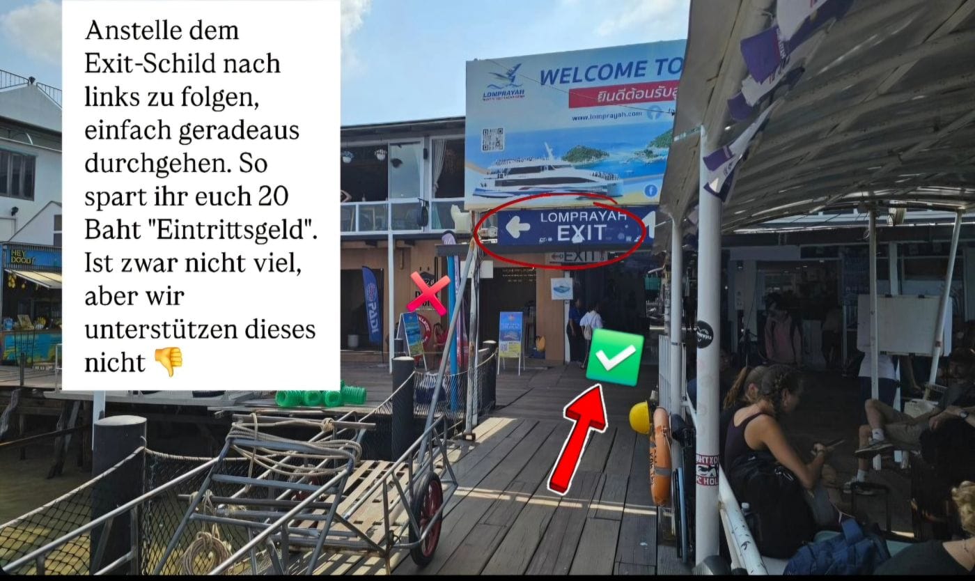 Ankunft am Lomprayah Pier auf Koh Tao