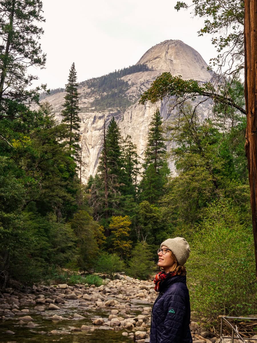 Startpunkt des Mist Trail Wanderweg im Yosemite Nationalpark