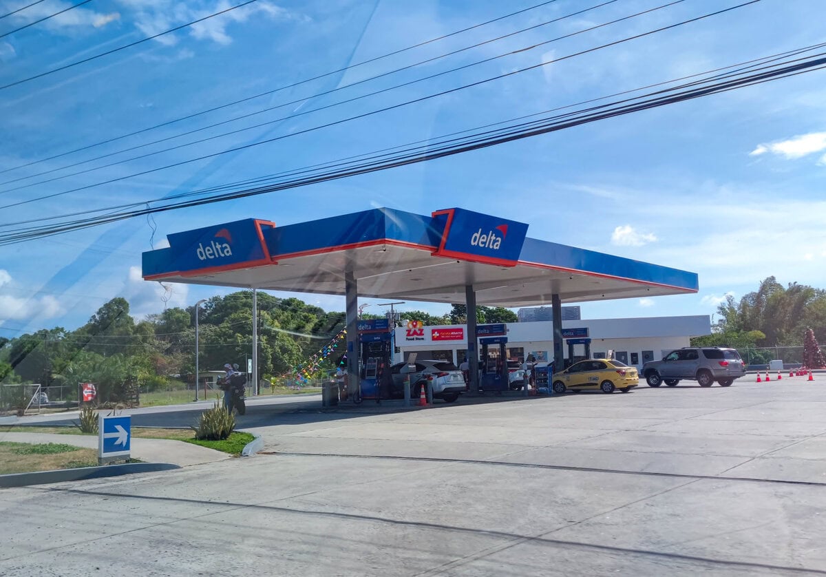 Tankstelle in Panama mit günstigen Preise