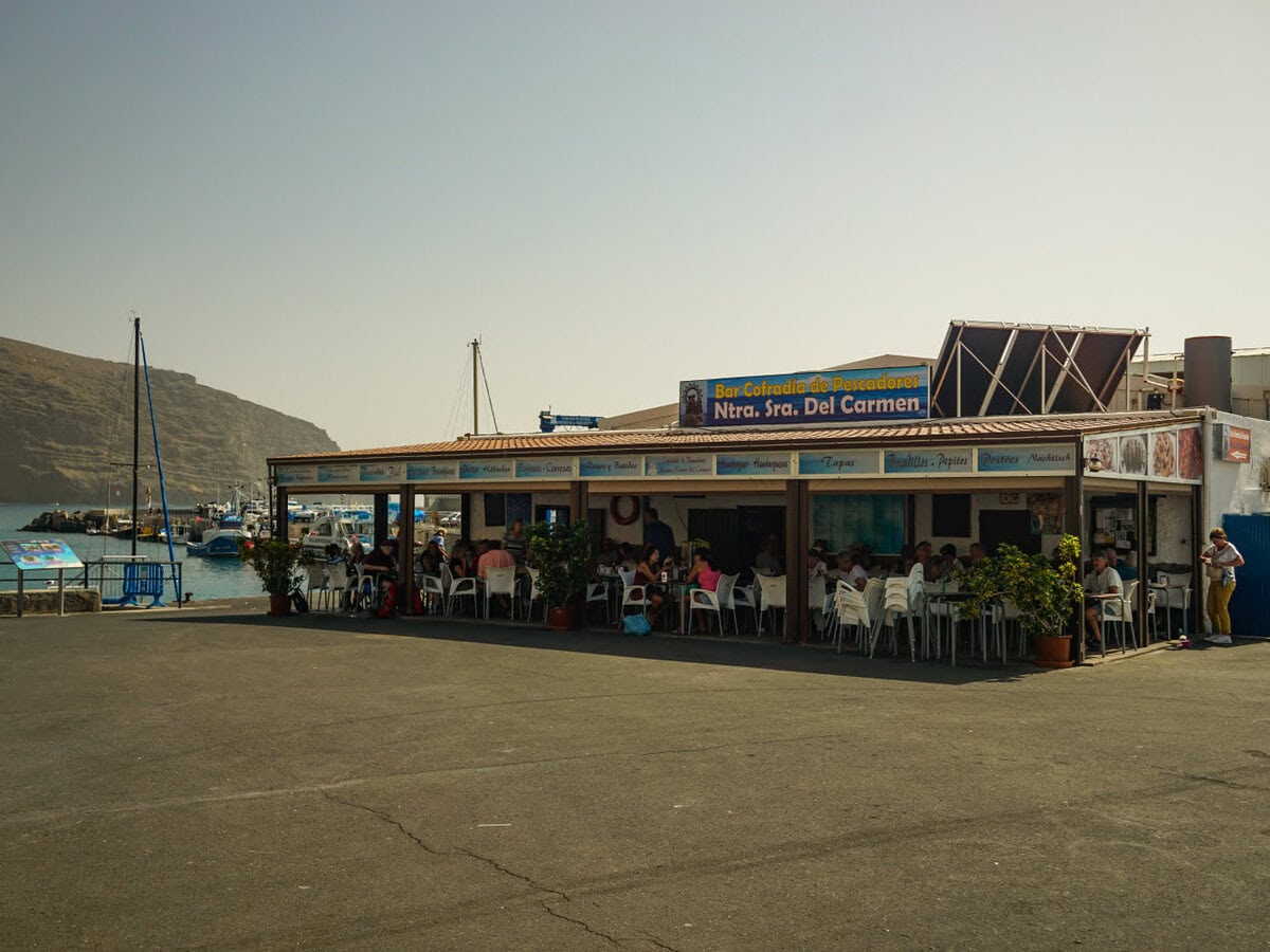 Hafenbar von Vueltas in Valle Gran Rey