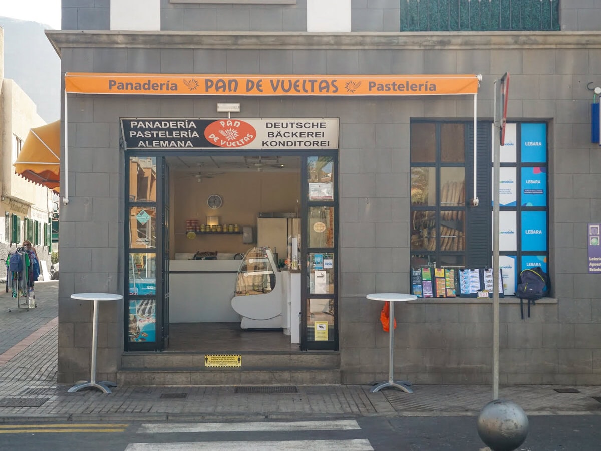 Deutsche Bäckerei in Valle Gran Rey auf La Gomera im Ortsteil La Playa de La Calera
