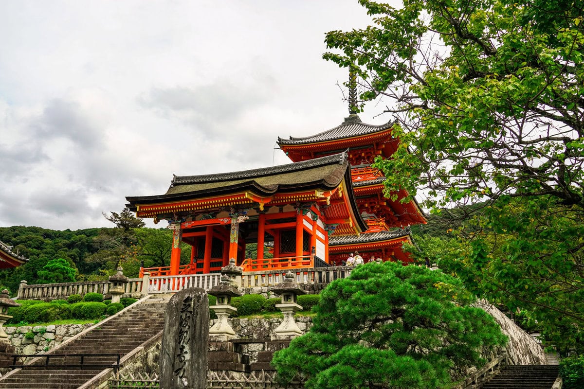 Kyomizudera Tempel in Kyoto während der Japan Rundreise von 2-3 Wochen