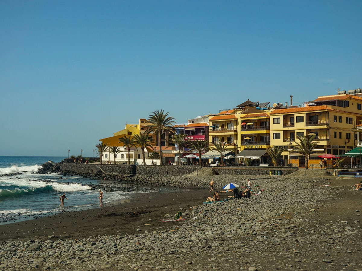 La Playa in Valle Gran Rey, Playa de la Calera, mit tollen Unterkünften und Strand