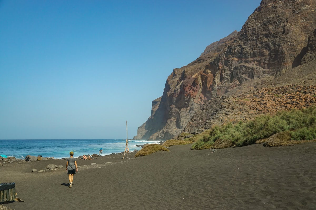 Playa Ingles in Valle Gran Rey auf La Gomera