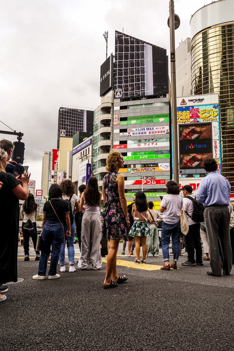 Kreuzung von Shibuja in Tokyo auf unserer 2-3 Wochen Rundreise durch Japan