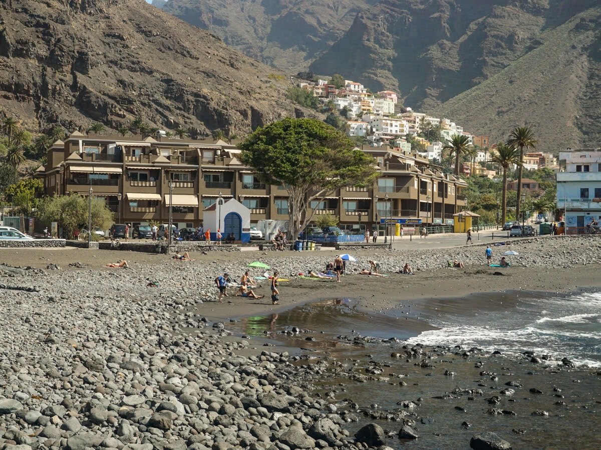 La Playa - Valle Gran Rey: Badestrand und Spazierengehen