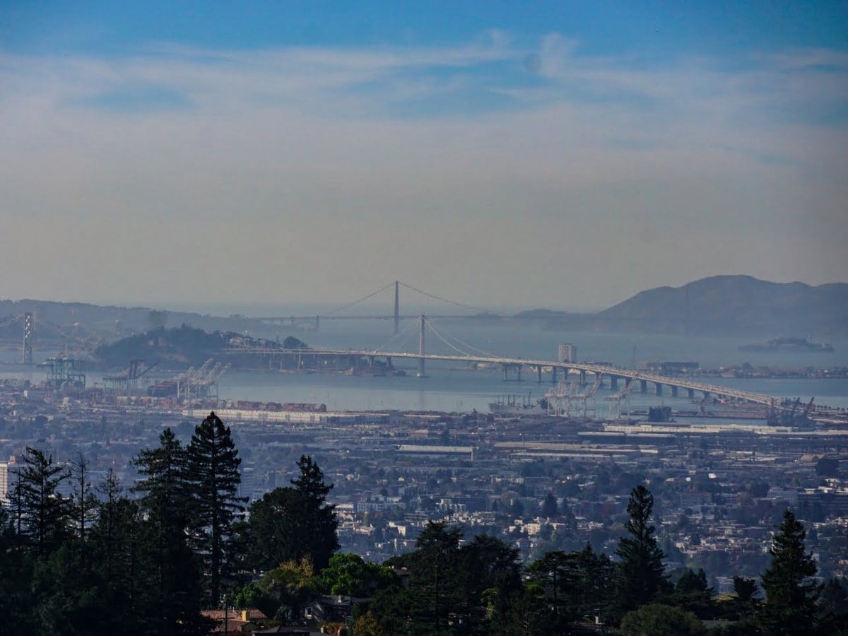 Aussicht auf die Golden Gate Bridge von Oakland aus