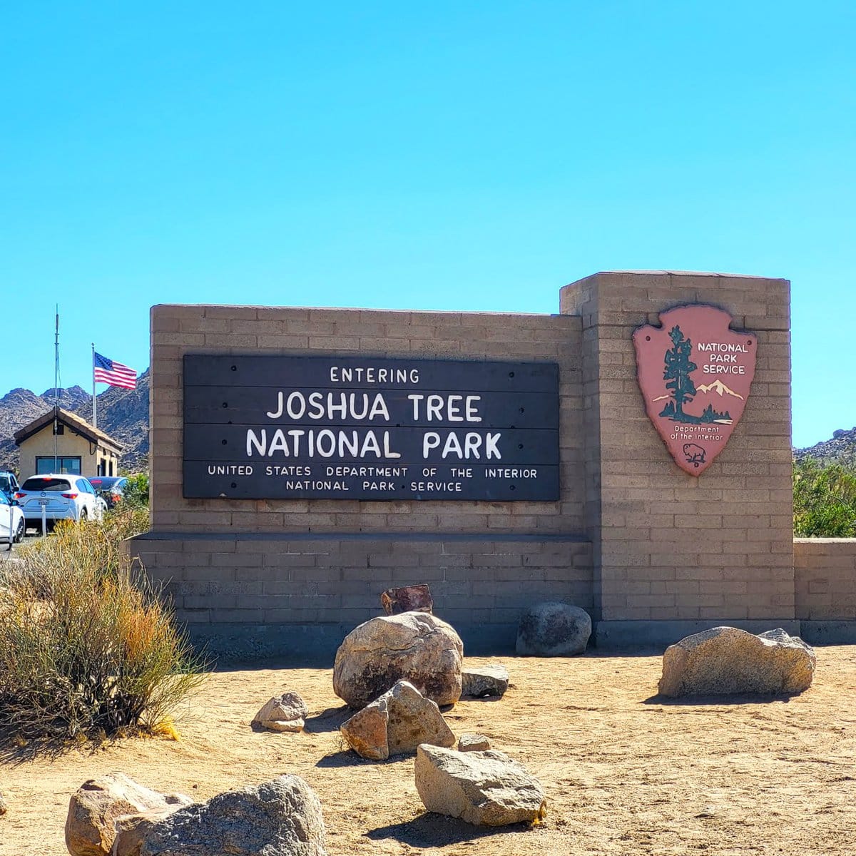 Eingang zum Joshua Tree Nationalpark West-Eingang