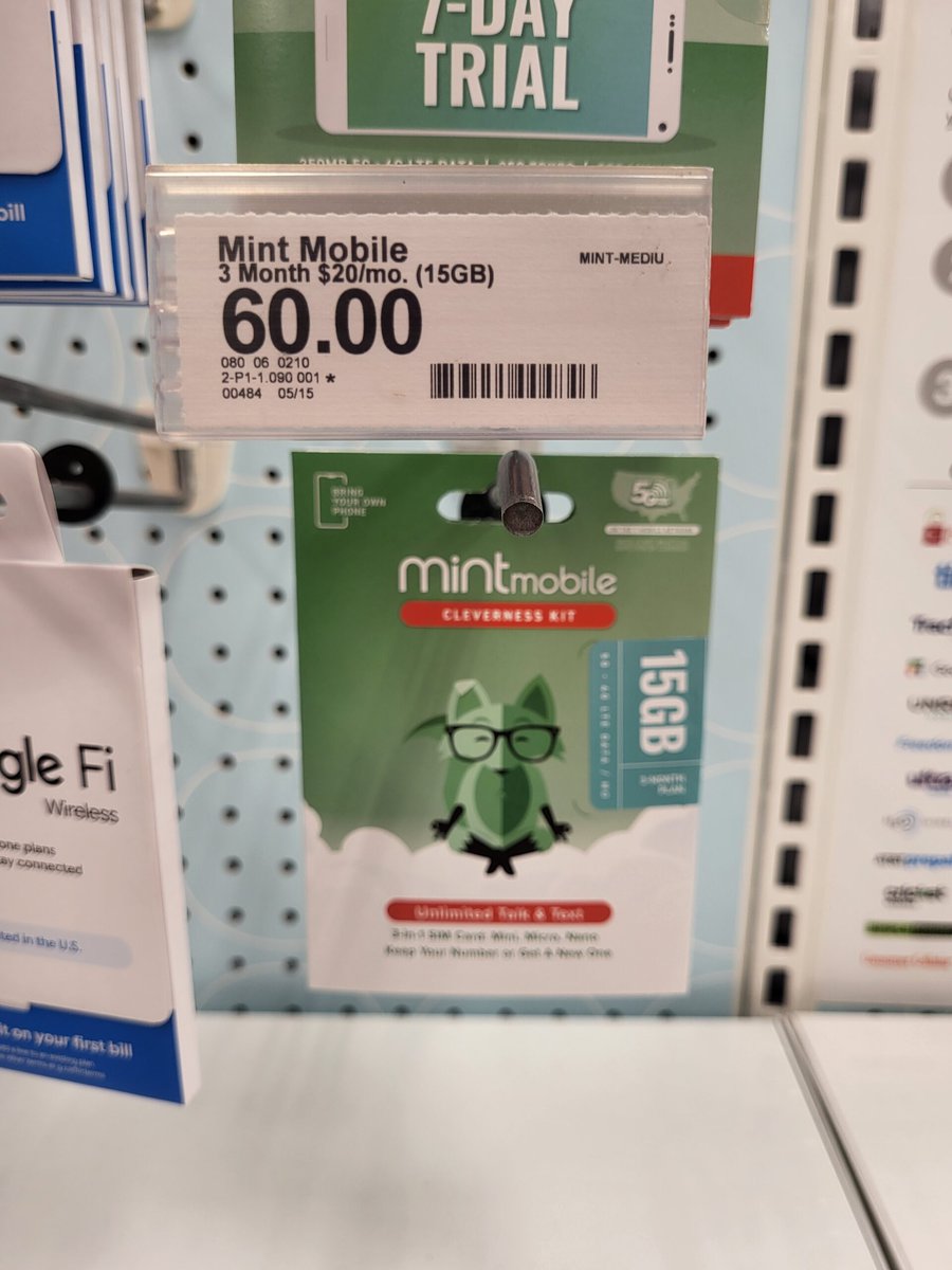 Mint Mobil SIM Karte in den USA bei Target gefunden