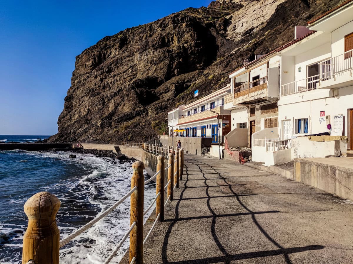 Unterkunft auf La Gomera in Alojera in erster Reihe zum Strand
