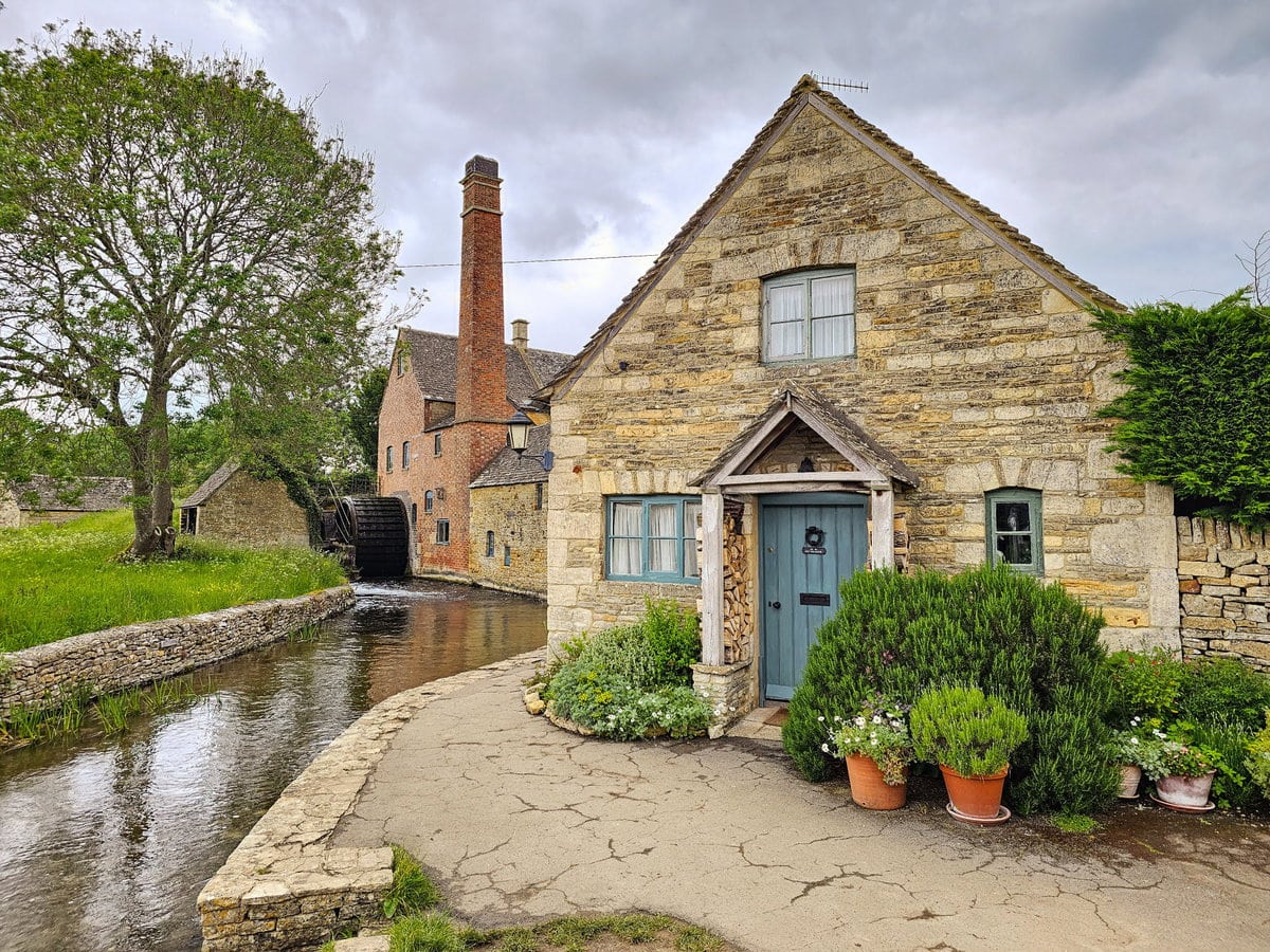 Alte Wassermühle von Lower Slaughter in den Cotswolds