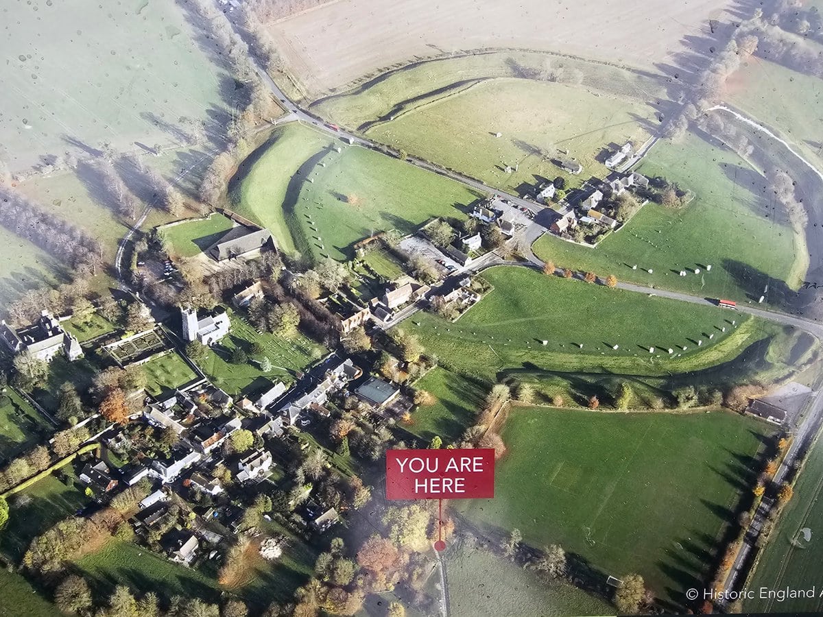 Avebury Henge Luftaufnahme